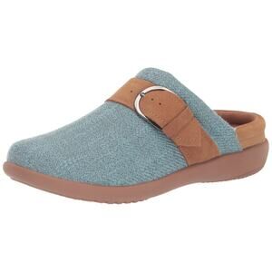 Waco Shoe Company Spenco Women's Aria Clog, Blue, 8